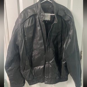 VINTAGE CHRISTIAN DIOR LEATHER BOMBER